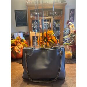 Marc Jacobs Light Gray Chain Shoulder “The large Dual” Bag Women’s EUC